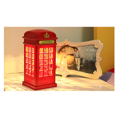 Velador Cabina Telefonica Londres + 3 Pilas Aa Recargables - comprar online