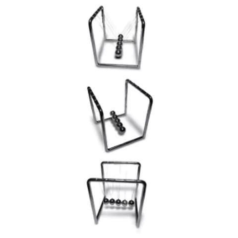 Pendulo De Newton Tic Tac Juego De Escritorio Adorno Regalo Metal 8 x 8cms - comprar online