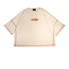 Remera Oversize Beige Race