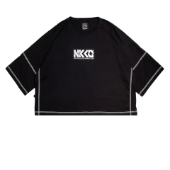 Remera Oversize Negra TECNO - comprar online