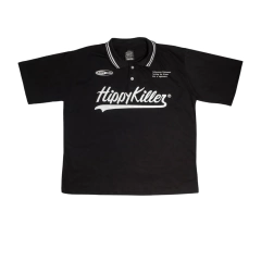 Chomba Remera Boxy Fit Negro Manta