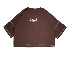 Remera Oversize Marron GLEK - comprar online