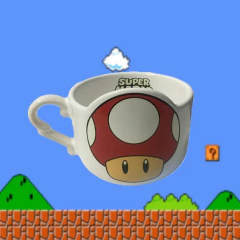 Taza Ceramica Toad Rojo Super Mario - comprar online