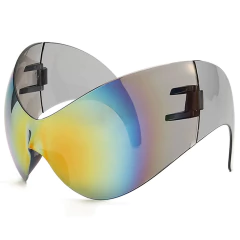 Anteojos de Sol Gigantes Y2K Mosca Futurista Envolvente - KITCH TECH