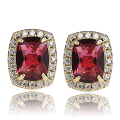 Aros Aleación Zinc Baño Oro 14k Grande Rosca Hip Hop Trap 15 - KITCH TECH