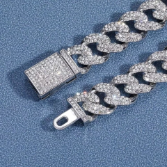 Cadena Cubana Piedra Strass Dorada Plateada Hip Hop Trap 54 - 18 Inch - KITCH TECH