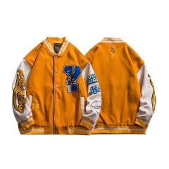 CAMPERA VARSITY JACKET UNIVERSITARIA BEAR NARANJA en internet