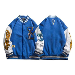 CAMPERA VARSITY JACKET UNIVERSITARIA BEAR AZUL en internet