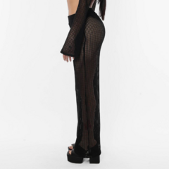 PANTALON WEAVE BALLENERA TRANSPARENTE NEGRA TEJIDO - KITCH TECH