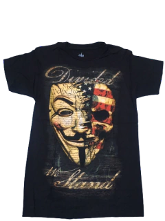 Remera V de Vendetta modelo 1