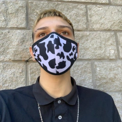 Barbijo Neoprene Ajustable Animal Print Vaca - comprar online