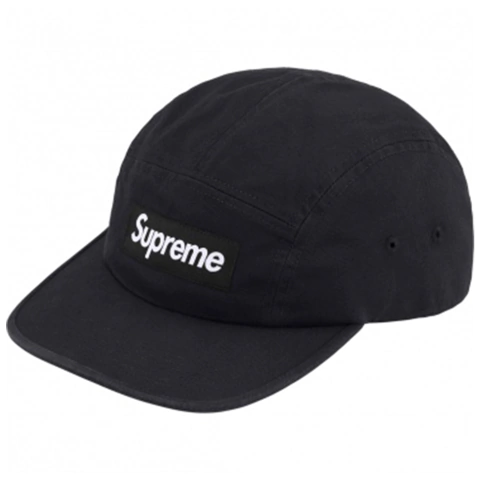 SUPREME WASHED CHINO TWILL CAMP CAP - BLACK - U$D 200