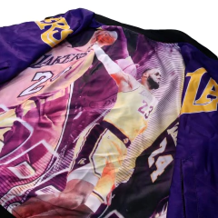 Campera Bomber NBA Retro Vintage Lakers Reversible on internet