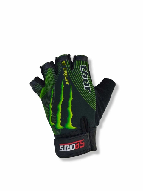 Guante Sport Tactico Moto Carrera Dedo Cortado Mitones Nº5 Monster