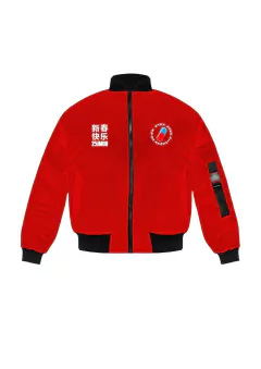 Campera Bomber Puffer Akira Pildora Roja