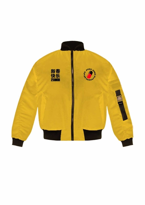 Campera Bomber Puffer Akira Pildora Amarilla