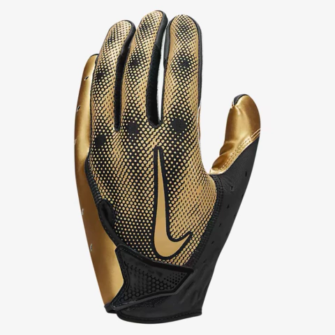 Guantes Football Vapor Jet 7.0 Metallic Gold u$150