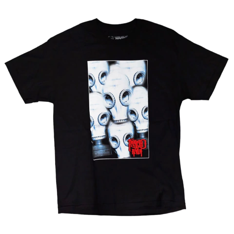 Remera Psycho Realm Gasmask Black Original Importada