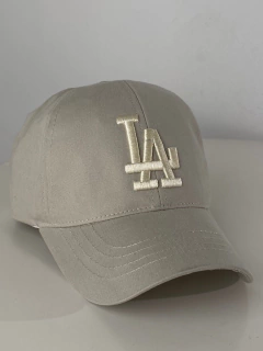 Gorra vicera Curva Los Angeles Beige Total