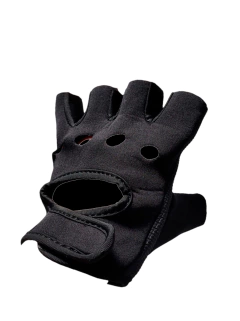 Guante SaiBike Tactico Moto Carrera Dedo Cortado Mitones Liviano Negro