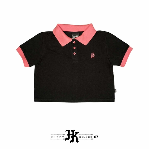 Chomba Crop Negro/Rosa