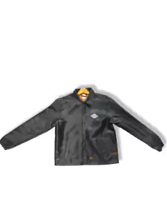 Campera Coach Jacket Impermeable Black