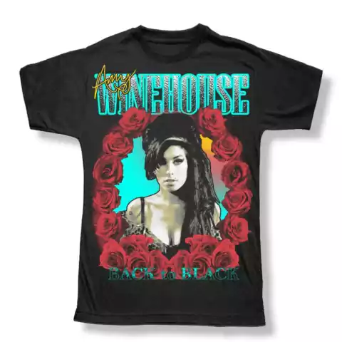 Remera Amy Winehouse Flower