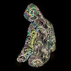 CAMPERA ROMPEVIENTO RAINBOW ONDAS HOLOGRAFICO en internet