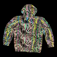 Imagen de CAMPERA ROMPEVIENTO RAINBOW ONDAS HOLOGRAFICO