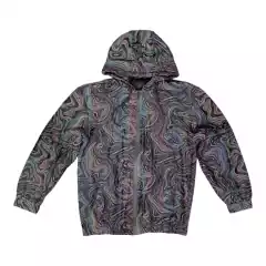 CAMPERA ROMPEVIENTO RAINBOW ONDAS HOLOGRAFICO - comprar online