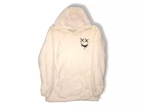 Buzo peluche sherpa Good face (white)