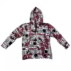 Buzo Hoodie Belz Cadenas y Espinas Blanco Talle Unico