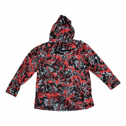 Buzo Hoodie Belz Dragones Naranja