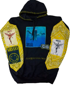 Buzo Hoodie "NIRVANA" Full Black