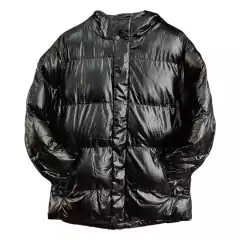 Campera Puffer Negro Mate MOD 1