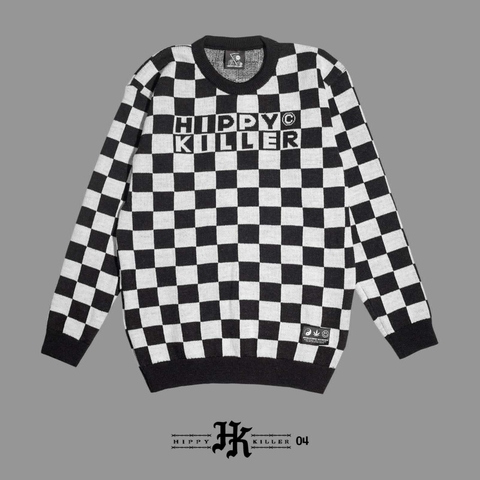 Sweater Cuadrille Blanco y Negro
