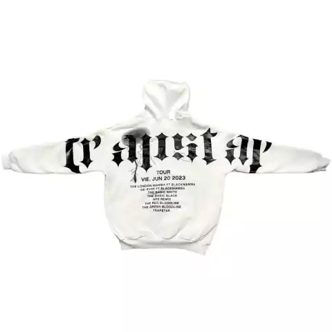 Buzo hoodie Trapstar Blanco Negro