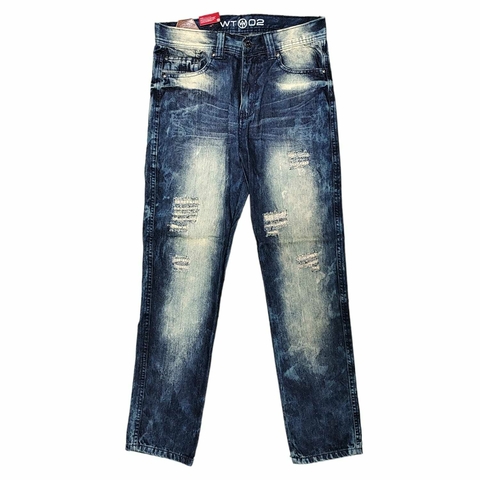 Pantalon Jean dominican chupin denim importado ripped WT02