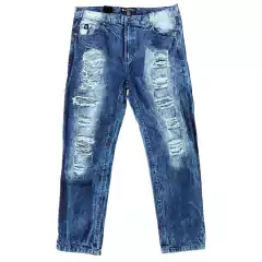 Pantalon Jean Dominican Chupin Importado Ripped Dark South Pole