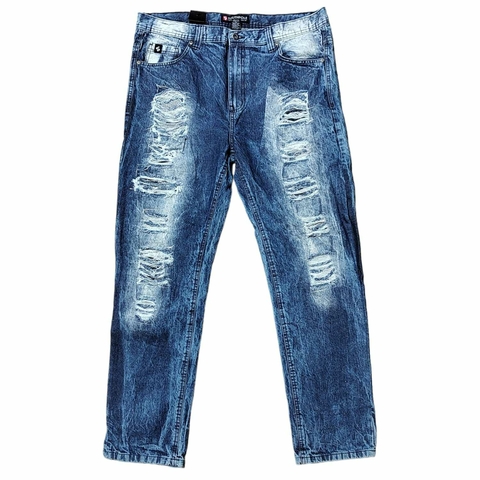 Pantalon Jean Dominican Chupin Importado Ripped Dark South Pole