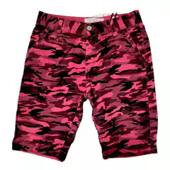 Short Bermuda Camuflado Rojo Negro