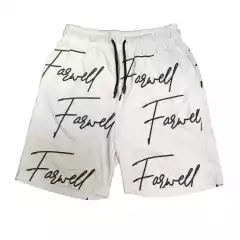 Short bermuda letras - Blanca