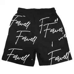 Short bermuda letras - Negra - comprar online