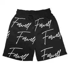 Short bermuda letras - Negra