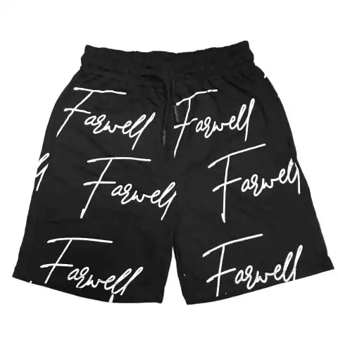 Short bermuda letras - Negra