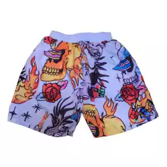Short traje de baño dibujo trash
