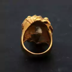 Anillo Bestia Leon Dorado Aleacion Zinc - KITCH TECH