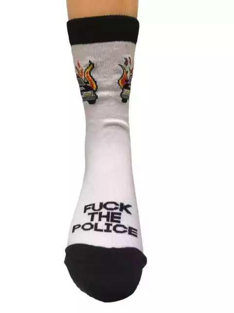 Medias Caña Alta "Fuck The Police"