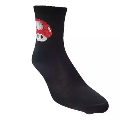 Medias Caña Alta Hongo Mario