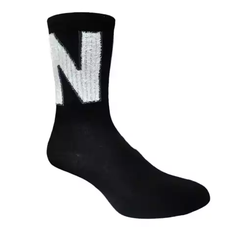 Medias Caña Alta Negra N